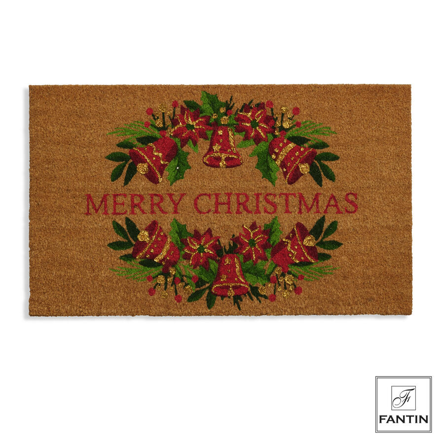 Fantin Argenti - Natale 2025 Zerbino Ghirlanda Merry Christmas 45x75