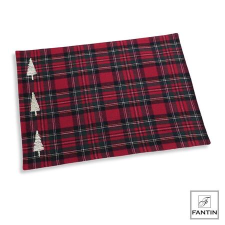 Fantin Argenti - Natale 2025 Set 2 tovagliette scozzese 33x48 cm
