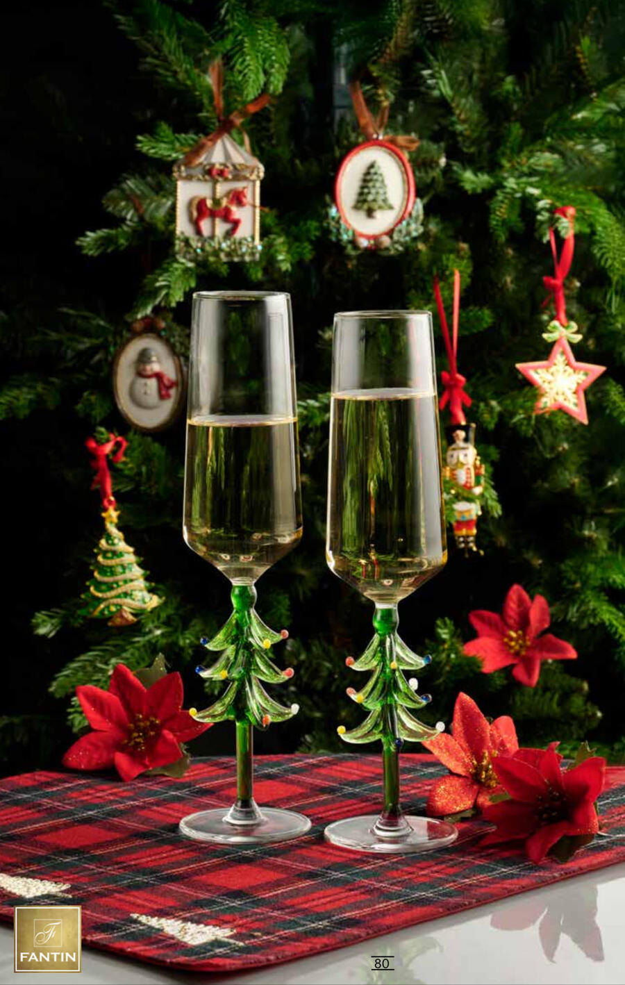 Fantin Argenti - Natale 2025 Set 2 calici Albero di Natale