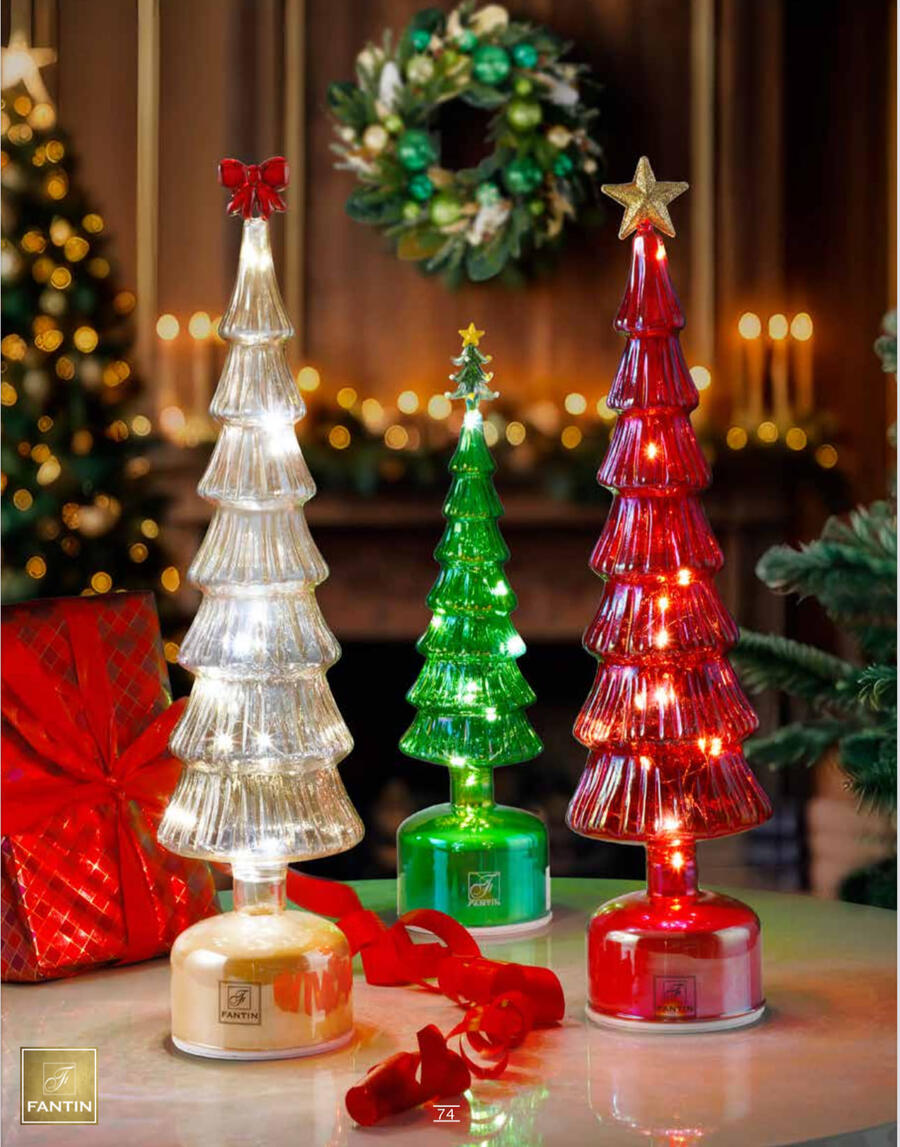 Fantin Argenti - Natale 2025 Albero piccolo Rosso led e movimento