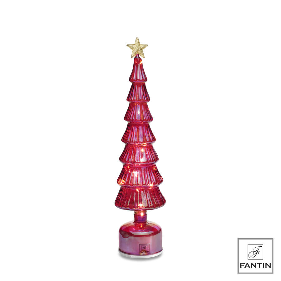 Fantin Argenti - Natale 2025 Albero piccolo Rosso led e movimento