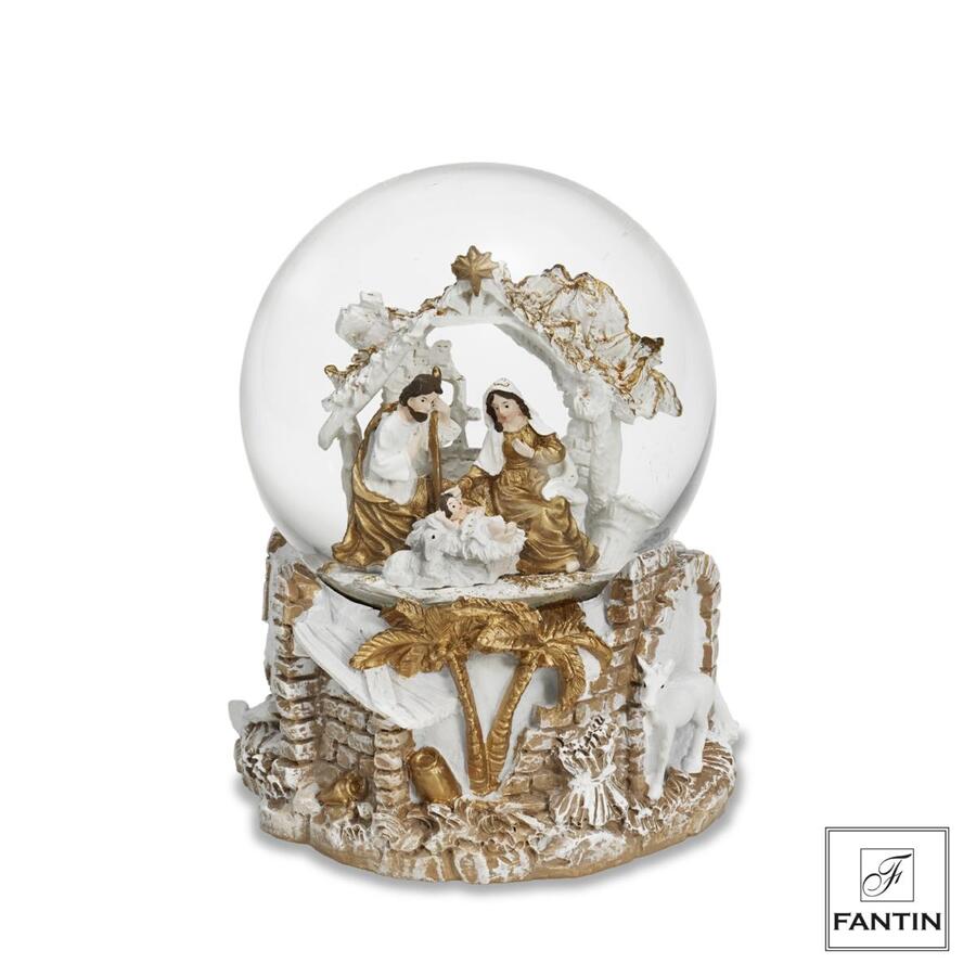 Fantin Argenti - Natale 2025 - Boule de Neige Carillon Natività h13,5