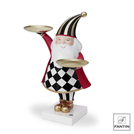 Fantin Argenti - Natale 2025 - Babbo Natale con 2 vassoi