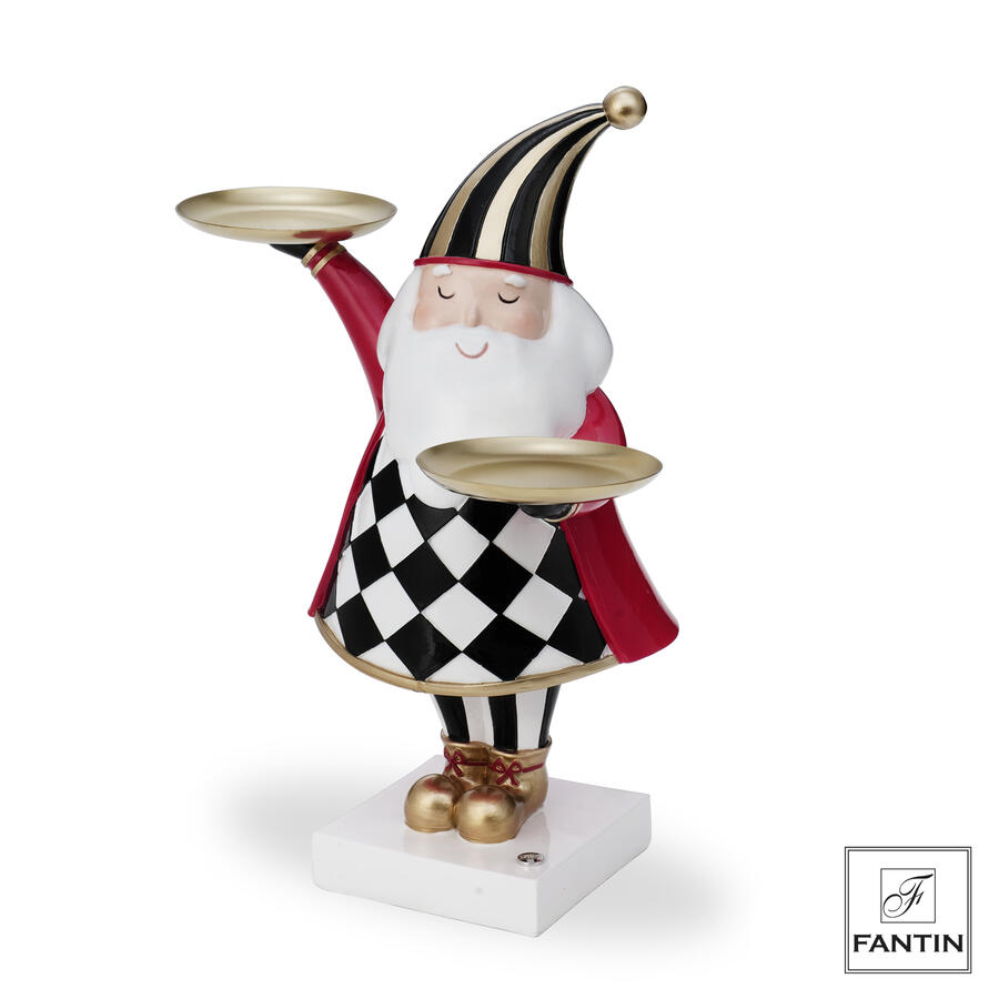 Fantin Argenti - Natale 2025 - Babbo Natale con 2 vassoi