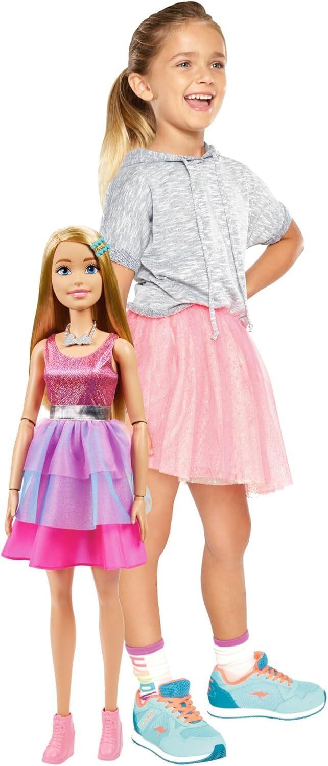 Barbie Bambola grande alta 71cm con abito scintillante - Mattel - HJY02 - 3+