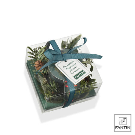 Fantin Argenti - Natale 2025 - Cera profumata piccola Verde con Rami di Pino 
