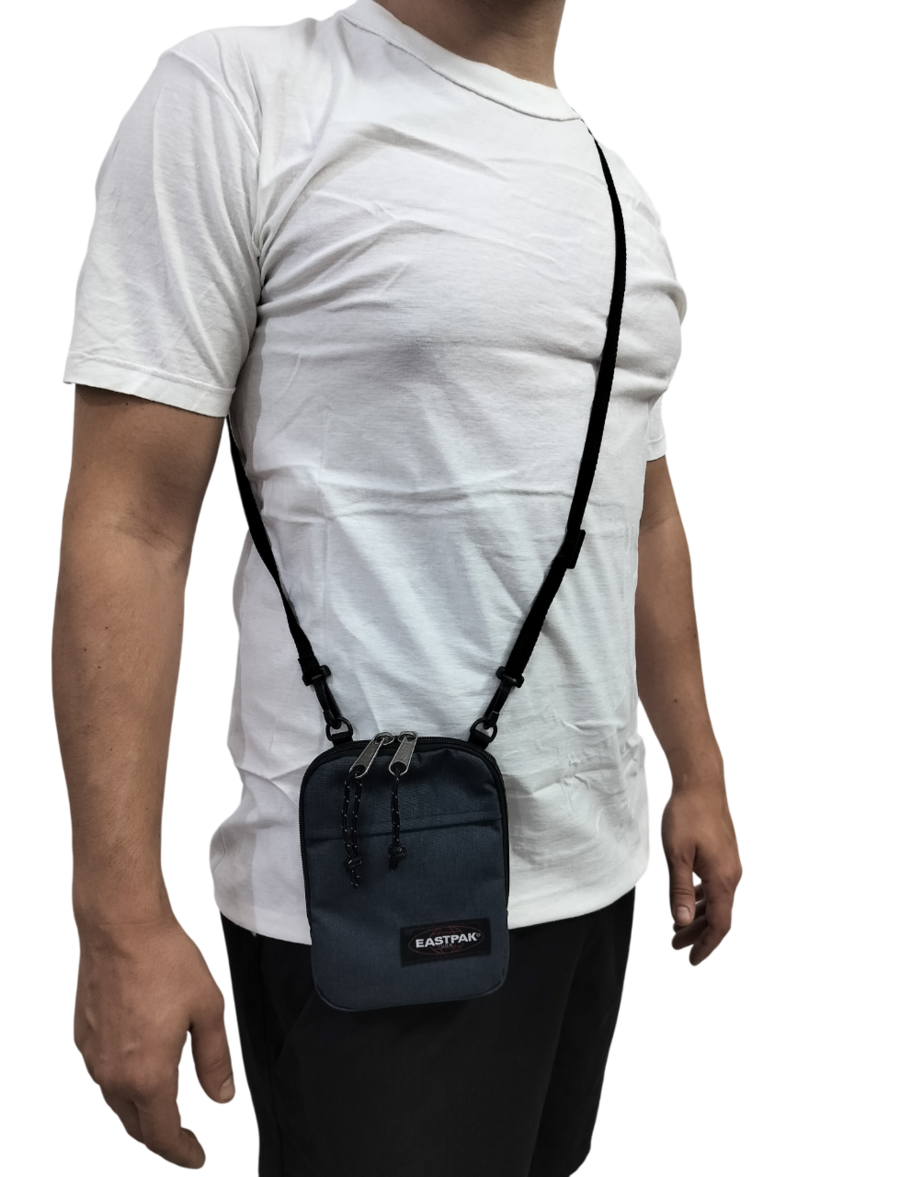 Eastpak Mini Borsello Originale Buddy Black Denim Grigio Antracite EK00072477H1-buddy
