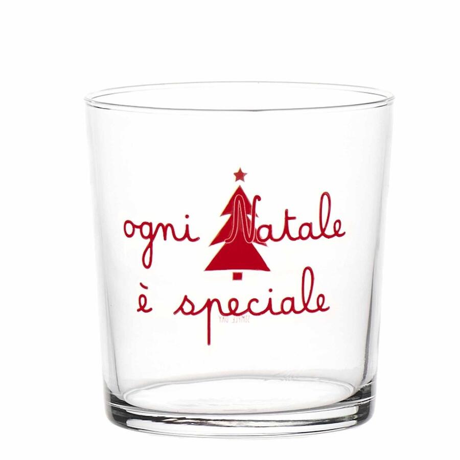 Simply Day - Natale 2025 - Set 6 bicchieri  "Ogni Natale è speciale" rosso
