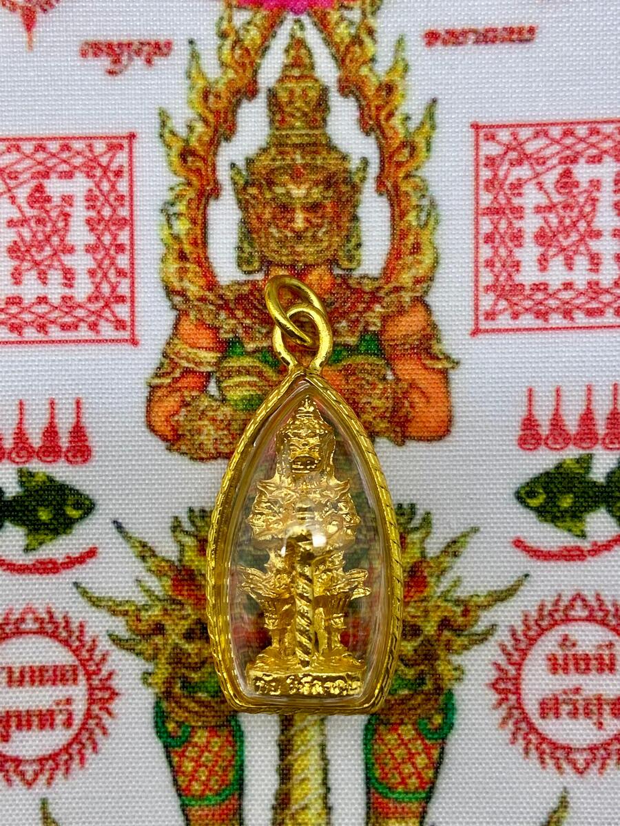 Amuleto PROTETTIVO e PORTA RICCHEZZA di Phra WESSUWAN. Con Pha Yant in OMAGGIO!
