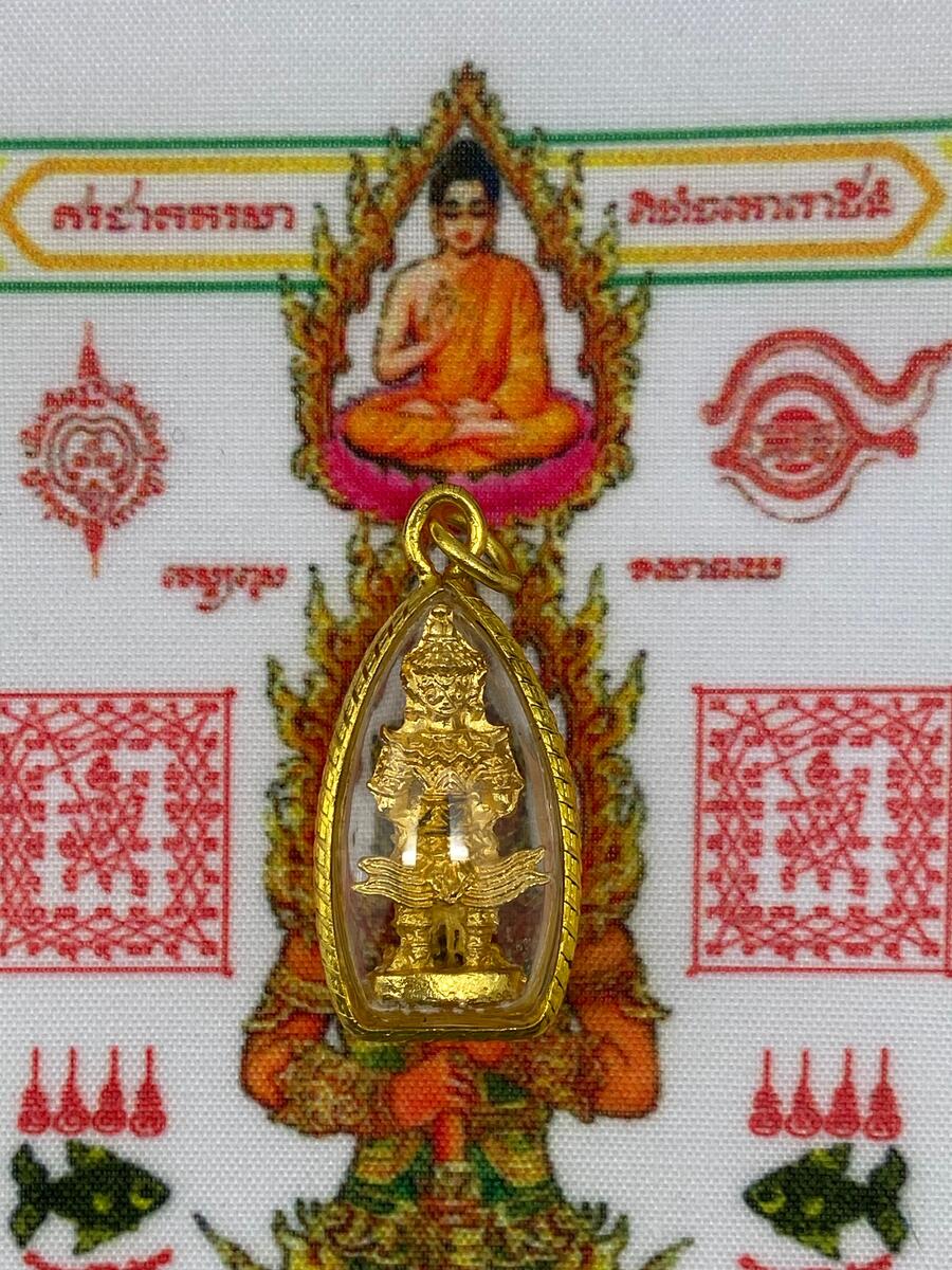 Amuleto PROTETTIVO e PORTA RICCHEZZA di Phra WESSUWAN. Con Pha Yant in OMAGGIO!