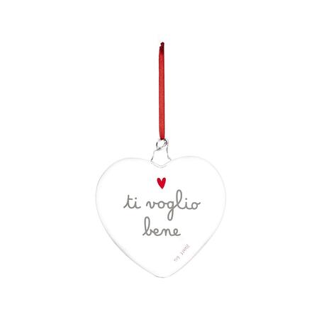 Simply Day - Natale 2025 -Pallina cuore Ti Voglio Bene - 15 cm