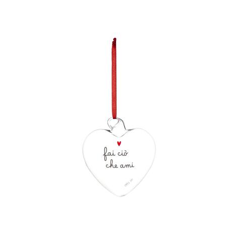 Simply Day - Natale 2025 - Pallina cuore Fai ciò che ami - 11 cm