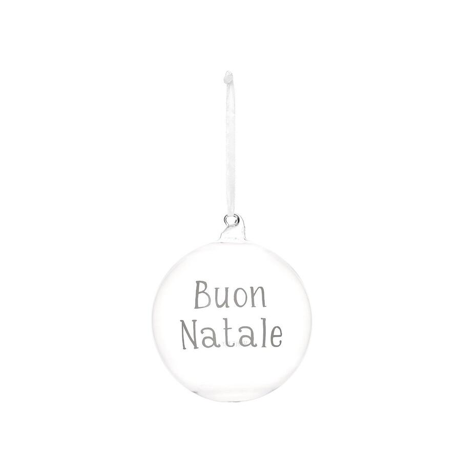 Simply Day - Natale 2025 - Pallina Buon Natale - 15 cm