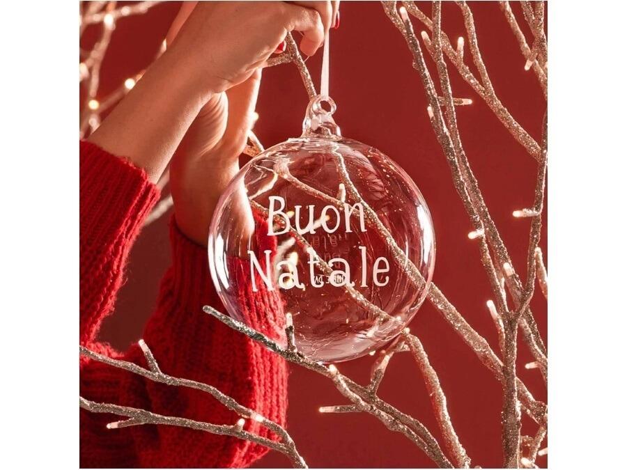 Simply Day - Natale 2025 - Pallina Buon Natale - 15 cm