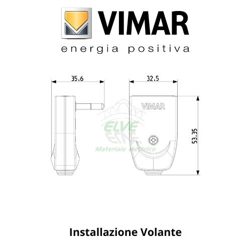 VIMAR - 00203.B Spina orientabile 2P+T 10A bianco