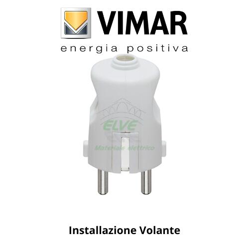 VIMAR - 00231.B Spina assiale 2P+T 16A schuko bianco