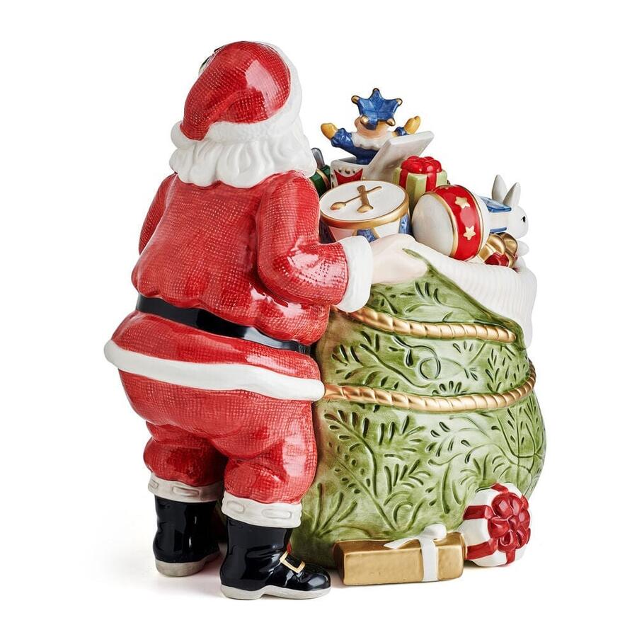 Lamart - Natale 2025 - Fitz&Floyd Barattolo per Biscotti Babbo Natale con doni