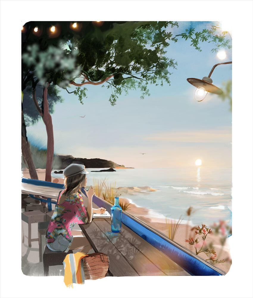 SOPHIE GRIOTTO, DIGIGRAFIA FIRMATA E NUMERATA:  Plage d’Erromardie 20h53