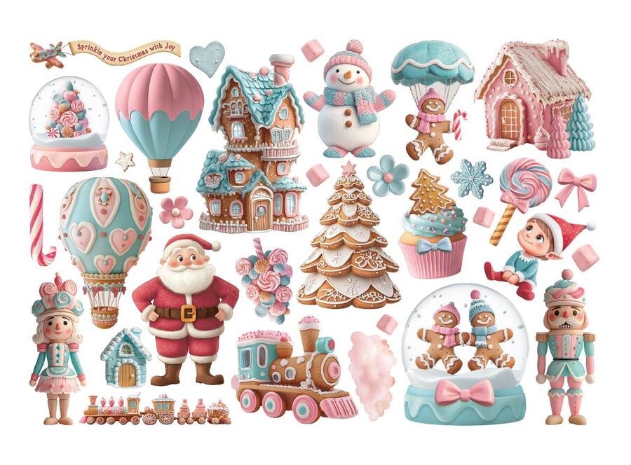 Ephemera Candy Christmas