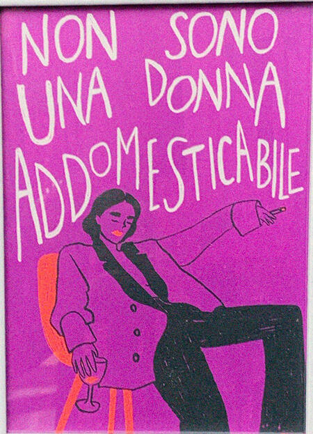 Santomanifesto, stampa fine art A3: Non sono una donna addomesticabile