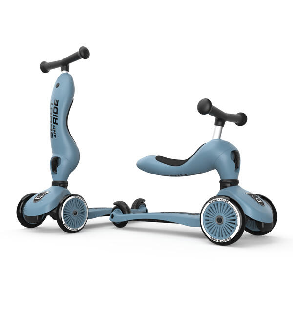 Scoot and Ride - Monopattino Trasformabile 2in1 - Steel