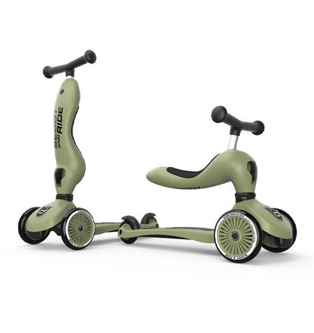 Scoot and Ride - Monopattino Trasformabile 2in1 - Olive