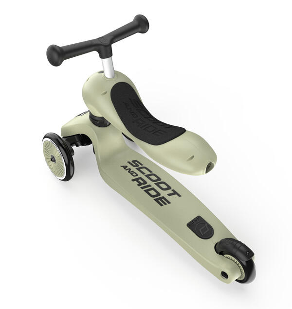 Scoot and Ride - Monopattino Trasformabile 2in1 - Olive