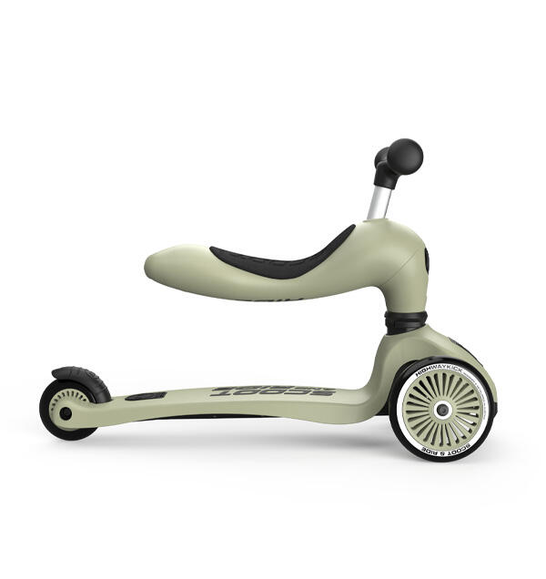 Scoot and Ride - Monopattino Trasformabile 2in1 - Olive