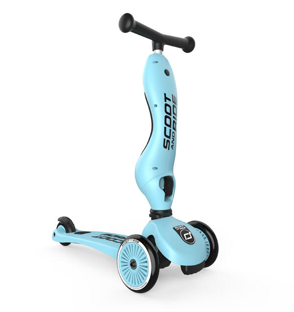 Scoot and Ride - Monopattino Trasformabile 2in1 - Blueberry