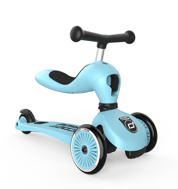Scoot and Ride - Monopattino Trasformabile 2in1 - Blueberry