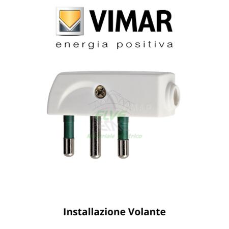 VIMAR - 00207.B Spina piatta 2P+T 16A bianco