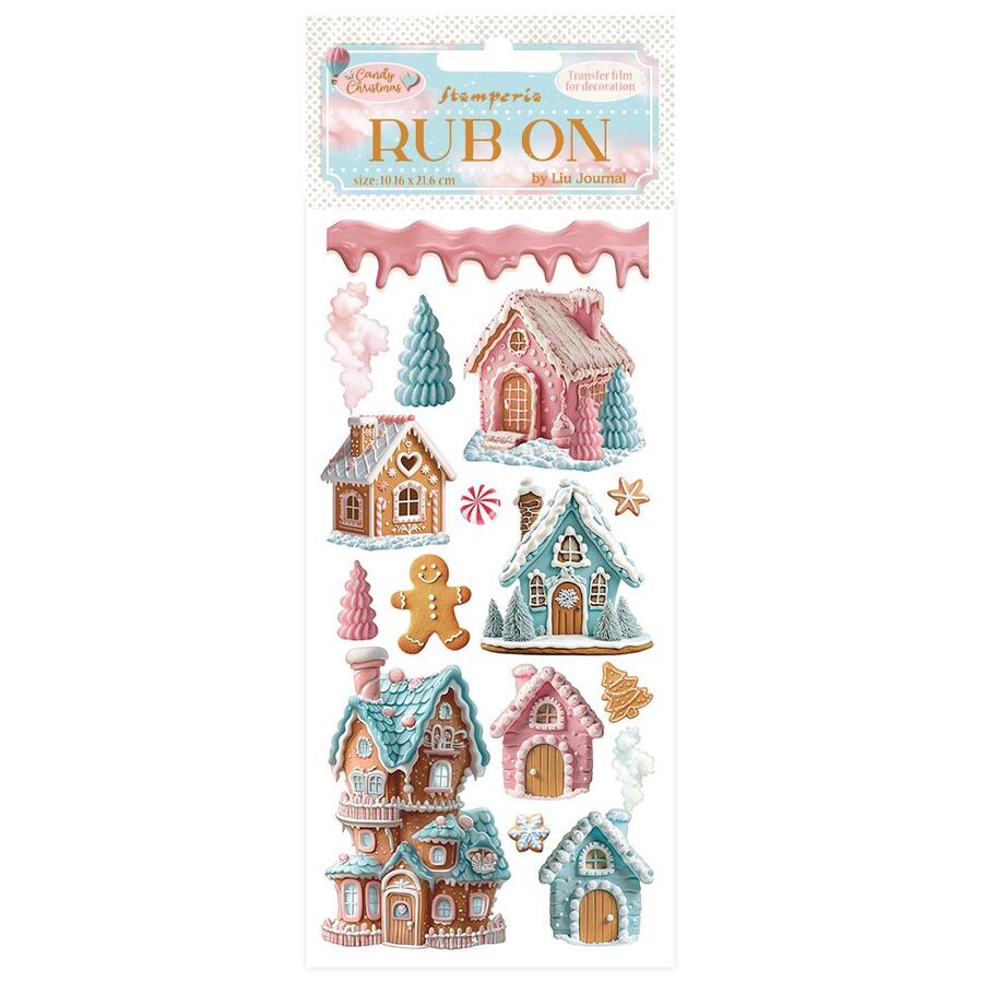 Rub on "Candy Christmas" Casette di marzapane