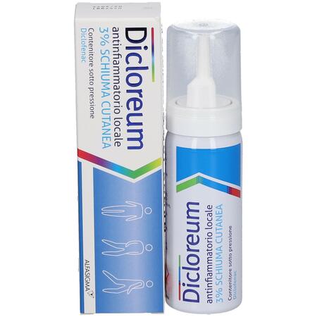 DICLOREUM ANTINFIAMMATORIO LOCALE 3% schiuma cutanea