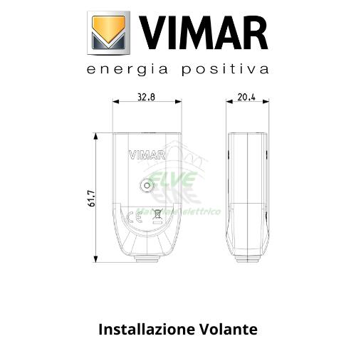 VIMAR - 00221.B Presa mobile 2P+T 10A bianco