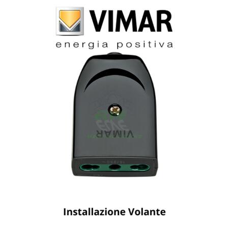 VIMAR - 00223 Presa mobile 2P+T 16A nero