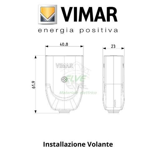 VIMAR - 00223 Presa mobile 2P+T 16A nero