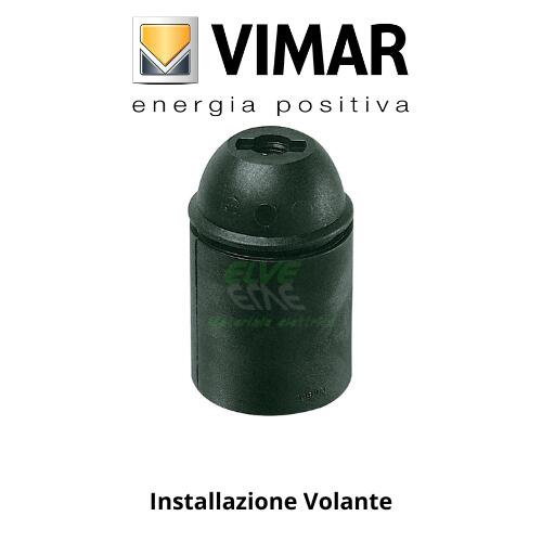VIMAR - 02101.S Portalampada E27 nero liscio