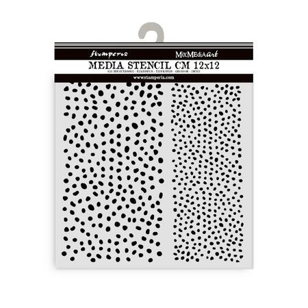 Stencil spesso 12 x 12 Texture a puntini