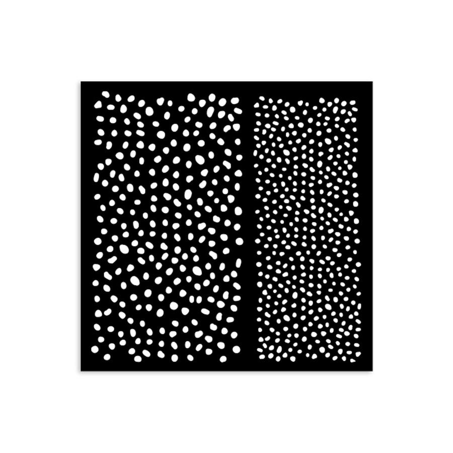 Stencil spesso 12 x 12 Texture a puntini