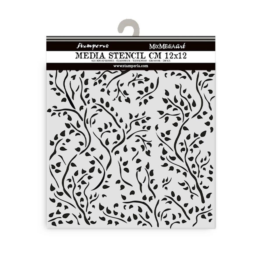 Stencil spesso 12 x 12 House of Roses rami
