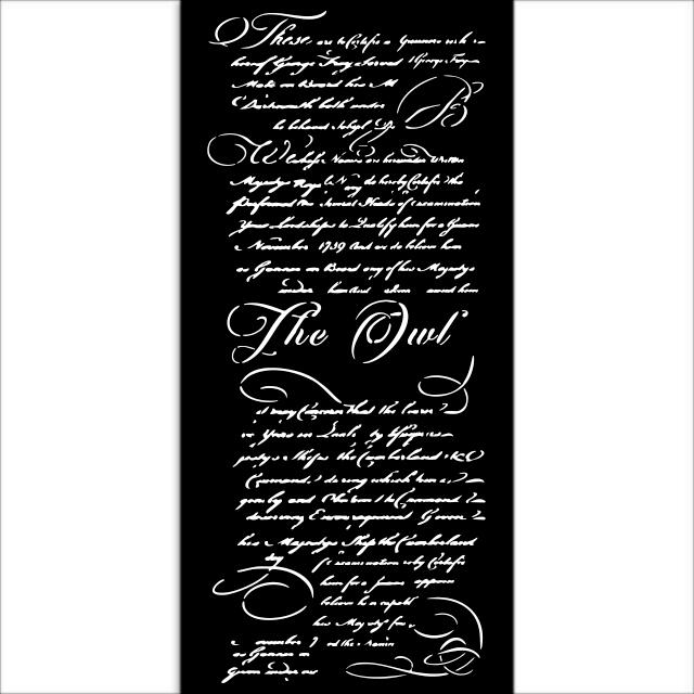 Stencil spesso 12 x 25 The Owl's House Lettera
