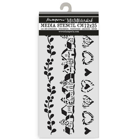 Stencil spesso 12 x 25 The Owl's House Bordure