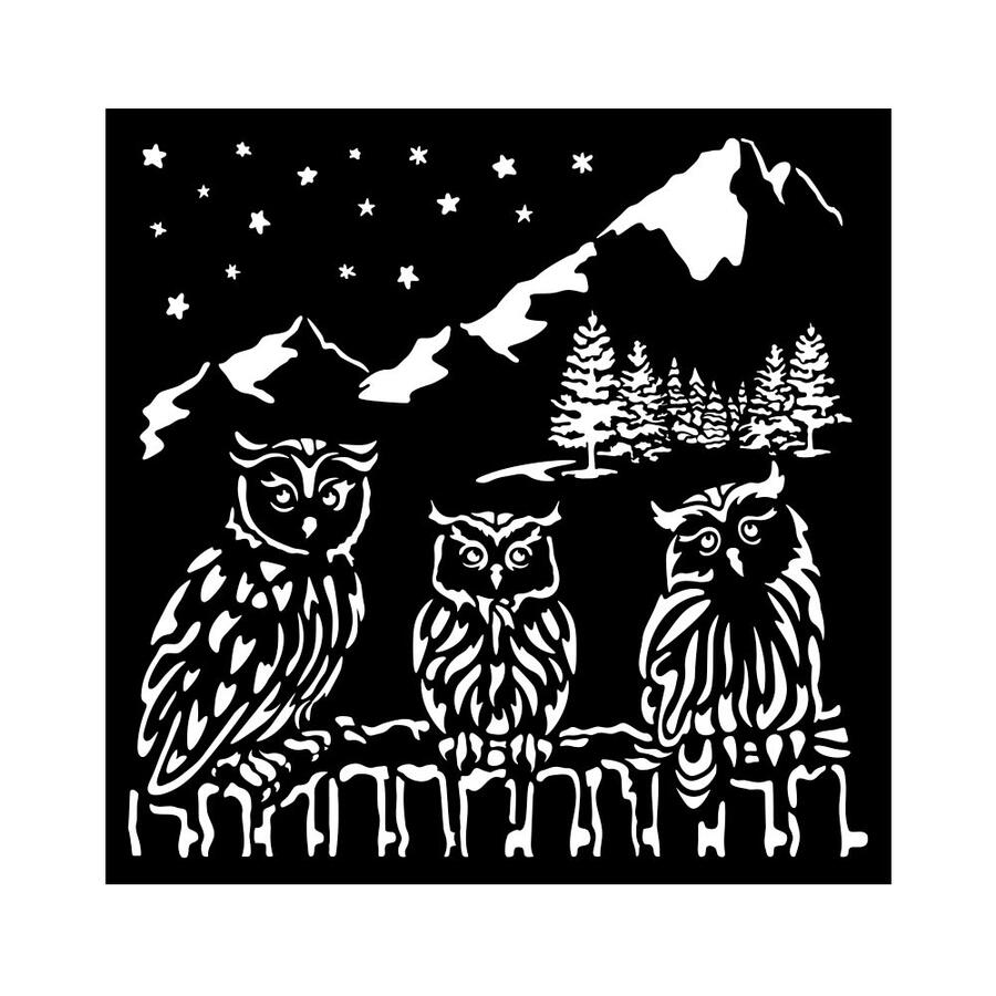 Stencil spesso 18 x 1 The Owl's House Gufetti