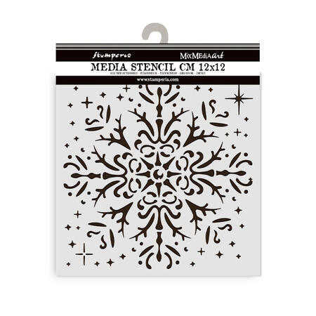 Stencil spesso 12 x 12 The Owl's Fiocchi di neve