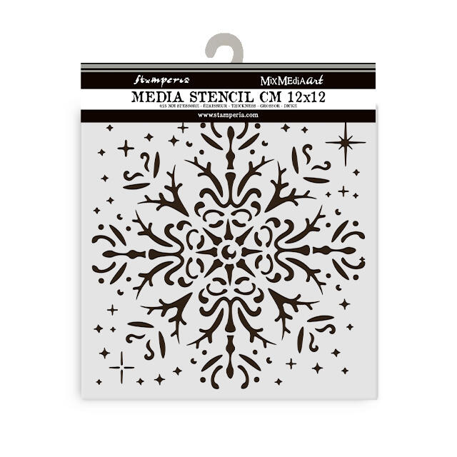 Stencil spesso 12 x 12 The Owl's Fiocchi di neve