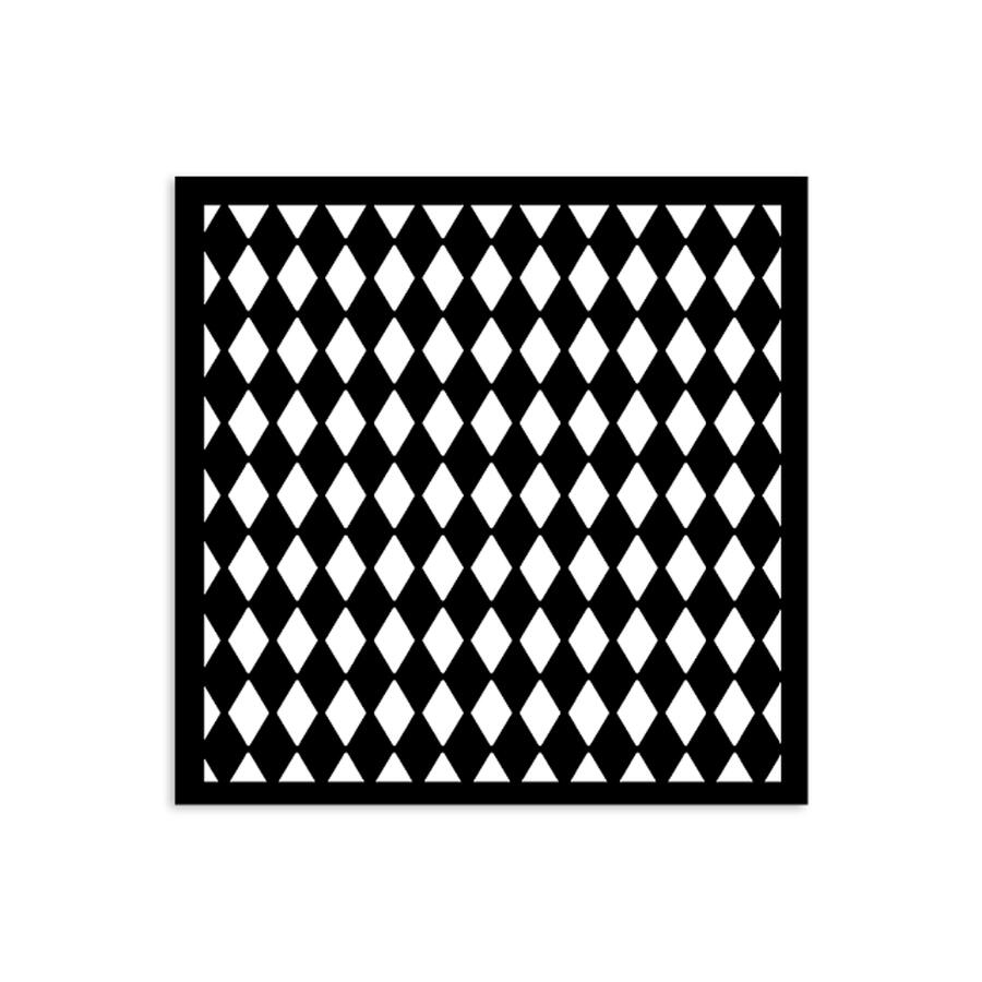 Stencil spesso 12 x 12 Alice in Christmas Texture a rombi