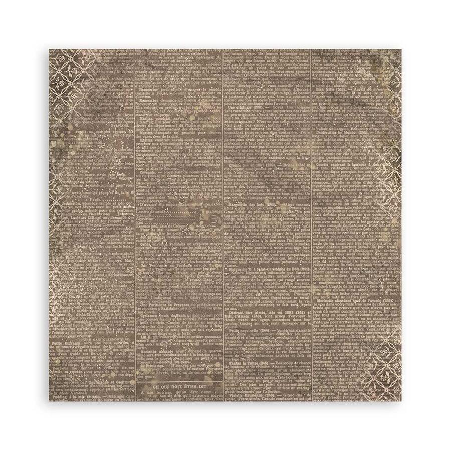 Blocco 10 fogli 30,5 x 30,5 Double Face "Background Brocante Antiques"