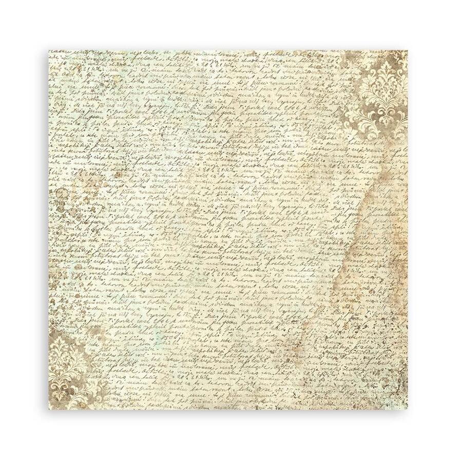 Blocco 10 fogli 30,5 x 30,5 Double Face "Background Brocante Antiques"