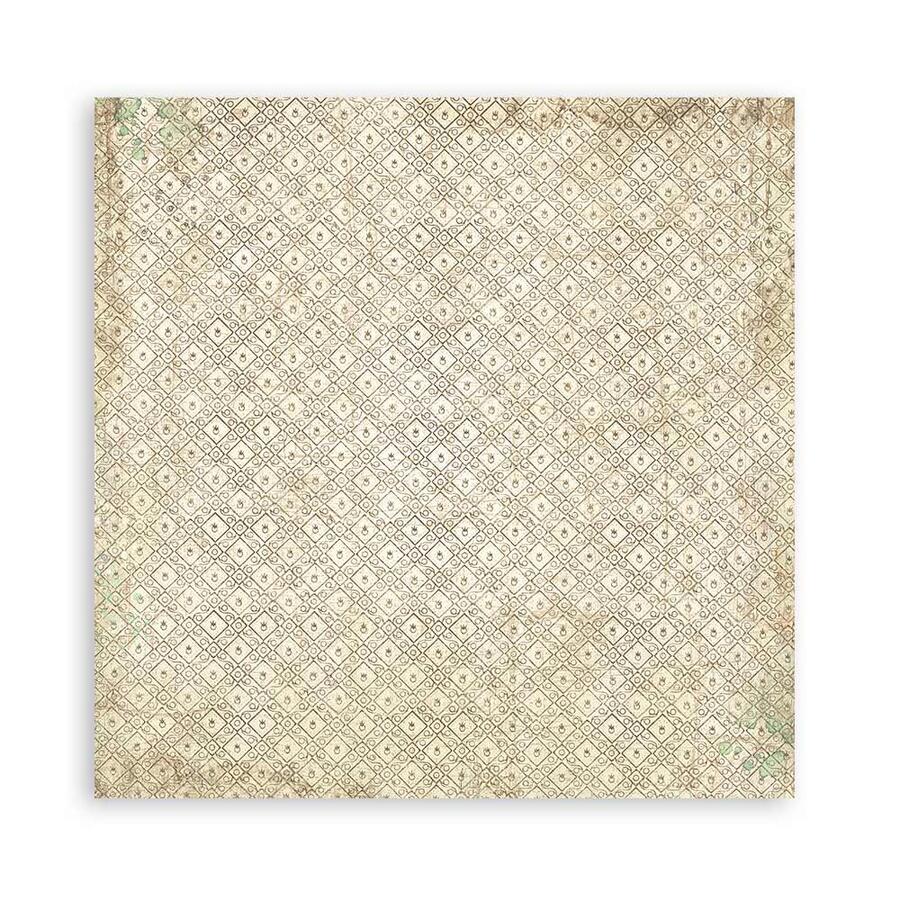 Blocco 10 fogli 30,5 x 30,5 Double Face "Background Brocante Antiques"