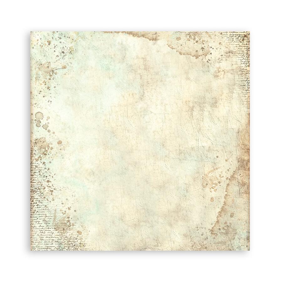 Blocco 10 fogli 20,3 x 20,3 Double Face "Background Brocante Antiques"